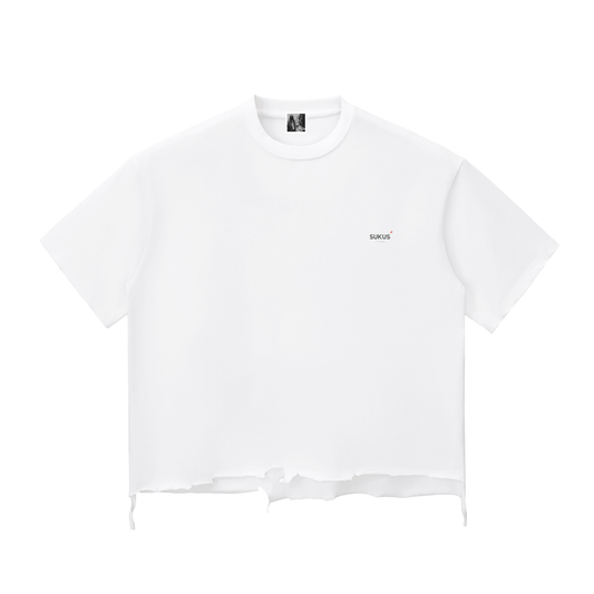 Snow Wash Raw-Hem Boxy T-shirt