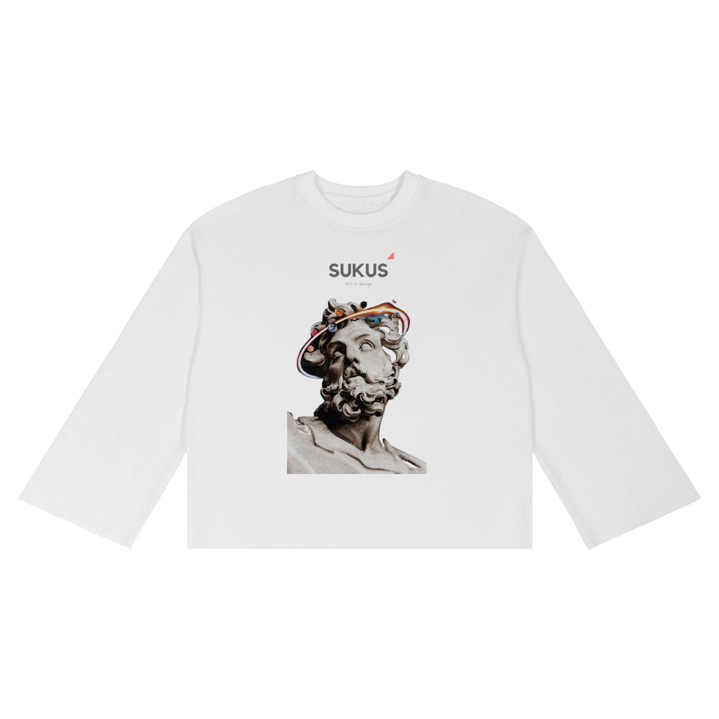 Unisex Waffle Raw Edge T-Shirt