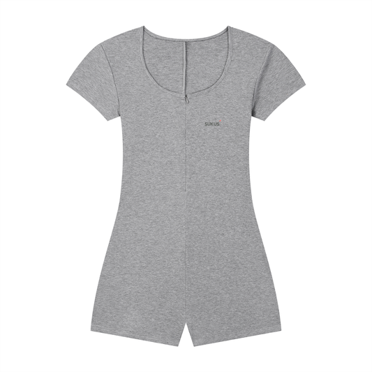 Women's Dual-Function Cape Tie-Waist Romper