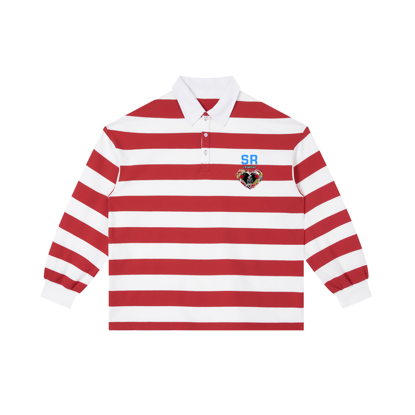 Color Block Stripe Polo Shirt