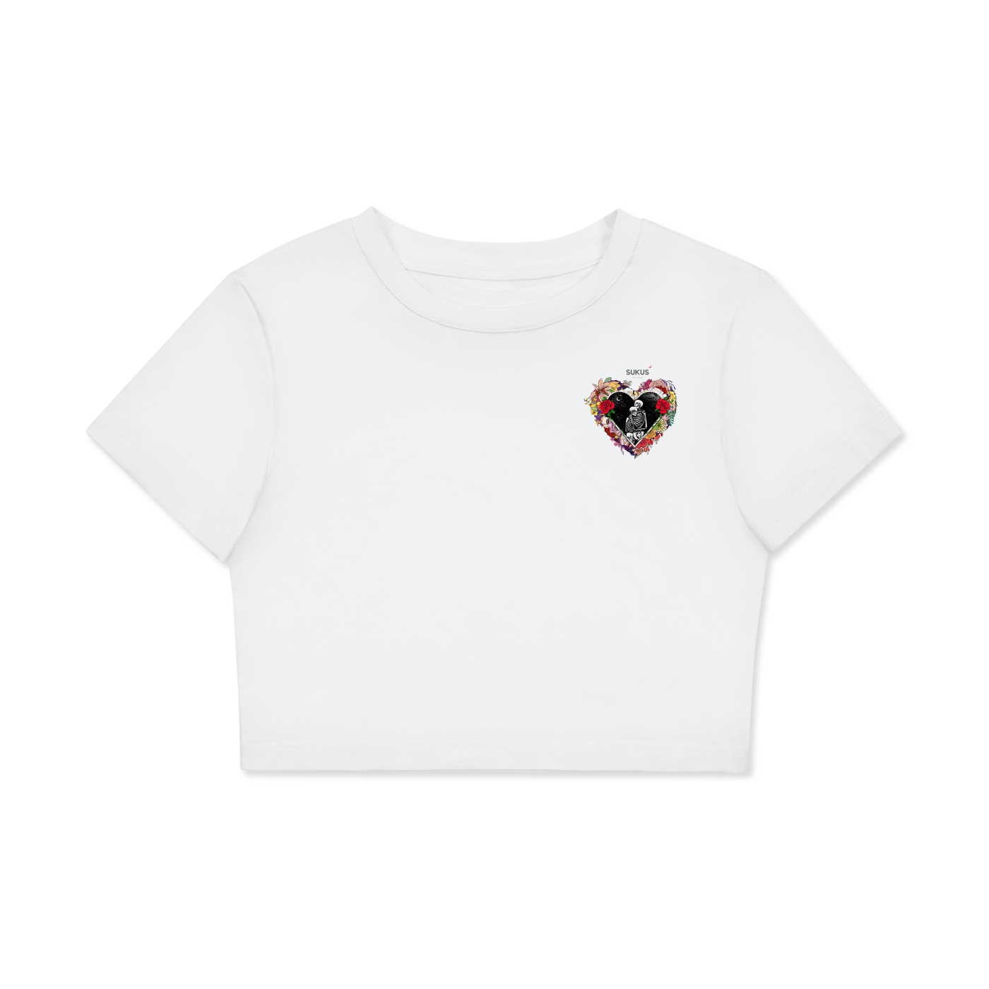 Fitted Crop Cotton T-Shirt