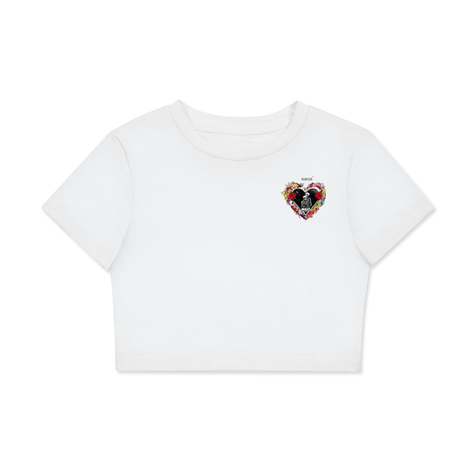 Fitted Crop Cotton T-Shirt