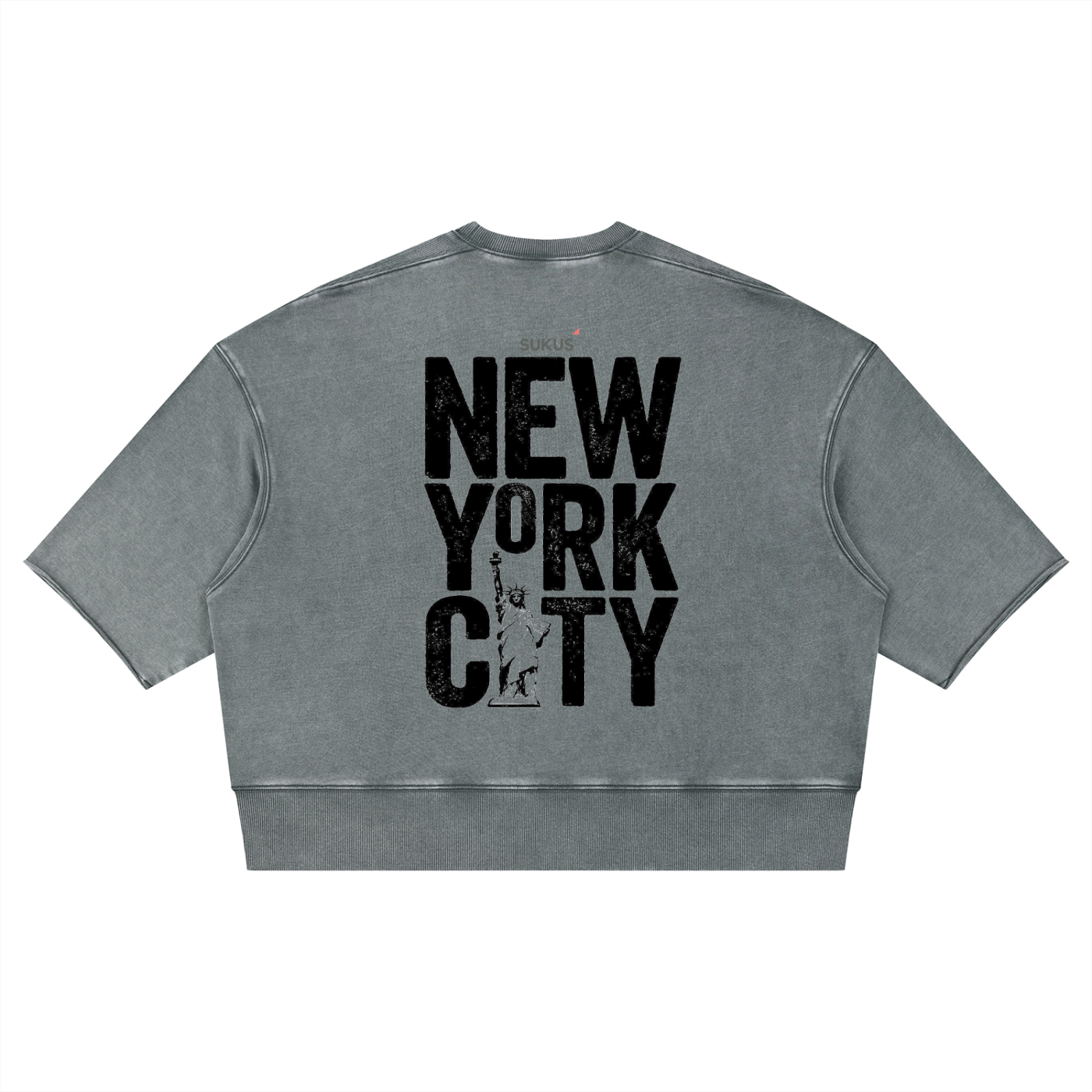 Unisex Mineral Wash Boxy Raw Edge T-Shirt