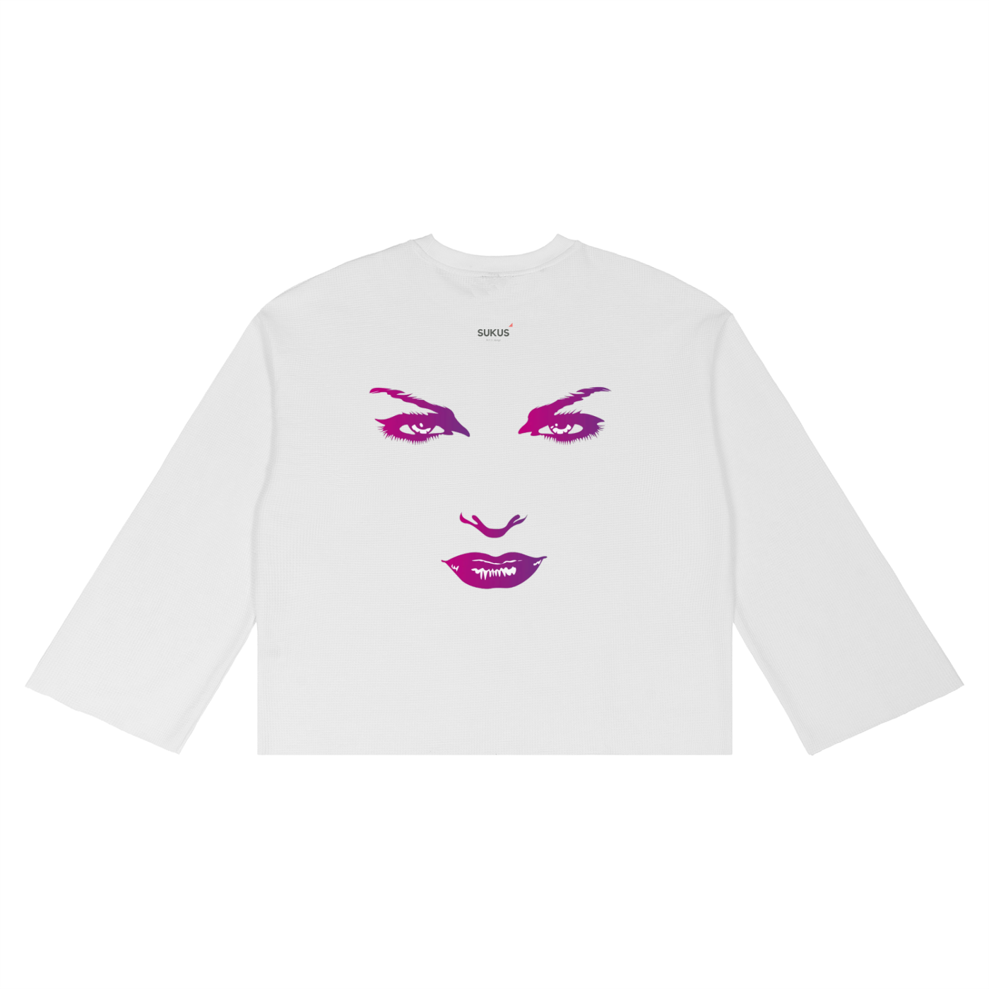 Unisex Waffle Raw Edge T-Shirt